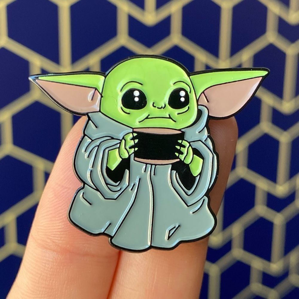 Yoda Drink Enamel Pin/ Brooch Lapel